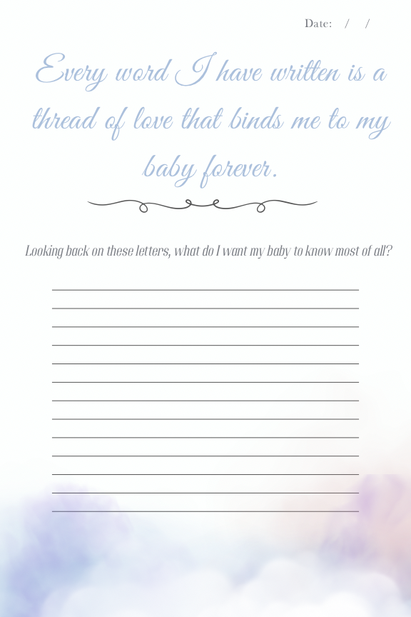 Love Always, Mommy – Angel Baby Healing Journal + Labradorite & Shell Bracelet (Christmas Pre-Sale)