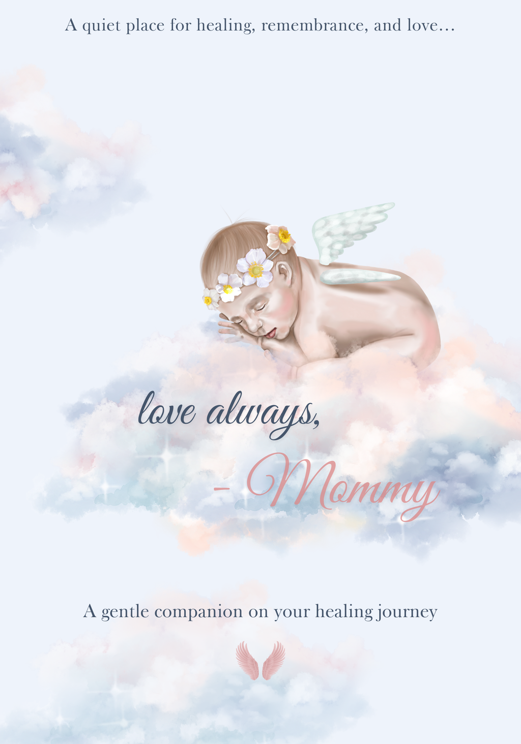 Love Always, Mommy – Angel Baby Healing Journal + Labradorite & Shell Bracelet (Christmas Pre-Sale)