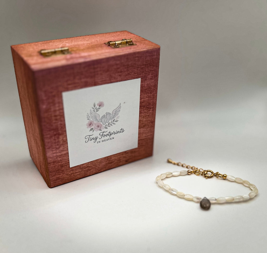 Love Always, Mommy – Angel Baby Healing Journal + Labradorite & Shell Bracelet (Christmas Pre-Sale)